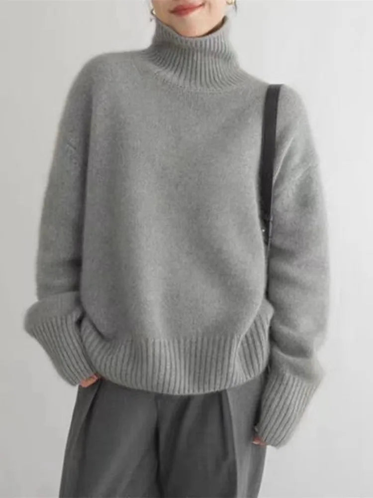 Isabella High Neck Cashmere Sweater ✨