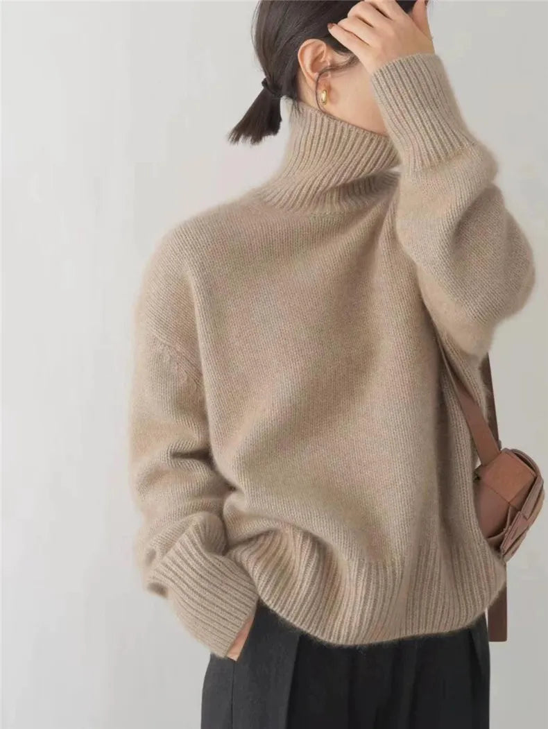 Isabella High Neck Cashmere Sweater ✨
